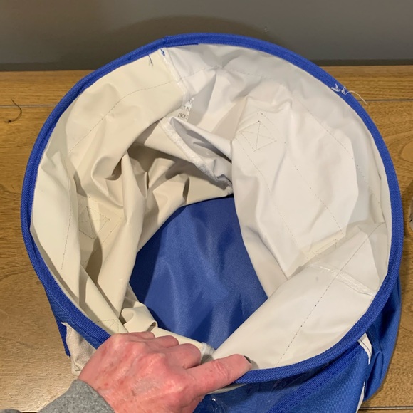 Canvas Laundry and Storage Basket, Foldable, Personalized Sleeve,Great Condition - Picture 7 of 15